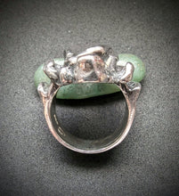 Load image into Gallery viewer, Vintage ring Monika &amp; Burkhard Oly modernism brutalism 835 silver RG 50
