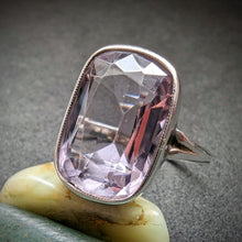 Lade das Bild in den Galerie-Viewer, Art Deco Jugendstil Ring Silber 800 Amethyst
