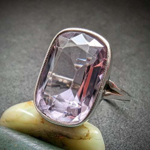 Art Deco Jugendstil Ring Silber 800 Amethyst