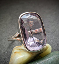 Lade das Bild in den Galerie-Viewer, Art Deco Jugendstil Ring Silber 800 Amethyst
