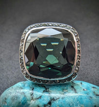 Load image into Gallery viewer, Art Deco Jugendstil Ring Silber 925 Designer Turmalin
