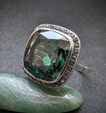 Load image into Gallery viewer, Art Deco Jugendstil Ring Silber 925 Designer Turmalin
