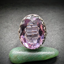 Load image into Gallery viewer, Antiker Jugendstil Ring Silber 935 Amethyst
