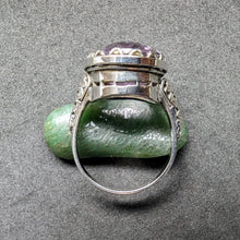 Load image into Gallery viewer, Antiker Jugendstil Ring Silber 935 Amethyst
