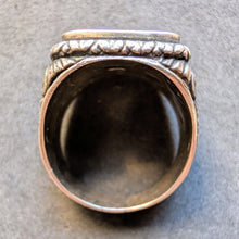 Load image into Gallery viewer, Ring Heiliger Georg Drachentöter 800 Silber alt antik c. 1920 RG 64 S
