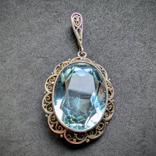 Load image into Gallery viewer, Art Nouveau pendant 835 silver old antique c. 1920 S
