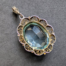 Load image into Gallery viewer, Art Nouveau pendant 835 silver old antique c. 1920 S
