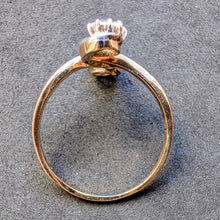 Load image into Gallery viewer, Toi et Moi Art Nouveau ring 585 gold silver diamond 1 carat antique c. 1900 RG 62 p
