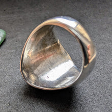 Lade das Bild in den Galerie-Viewer, Vintage Ring Silber Türkis Silberschmiedearbeit massiv RG 59/60 S
