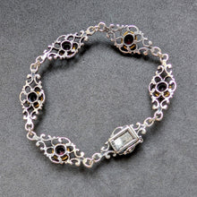 Load image into Gallery viewer, Vintage Tracht Bracelet Garnet 835 Silver BS Bartel &amp; Sohn S
