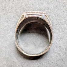 Load image into Gallery viewer, Art Nouveau monogram ring 800 silver EK KE old c. 1920 RG 63 S
