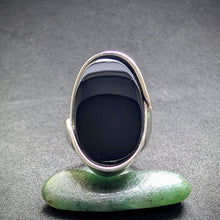 Lade das Bild in den Galerie-Viewer, Vintage Designer Ring 925 Silber Onyx CNP Christian Neusser Pforzheim RG 51 S
