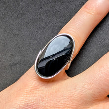 Lade das Bild in den Galerie-Viewer, Vintage Designer Ring 925 Silber Onyx CNP Christian Neusser Pforzheim RG 51 S
