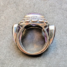 Load image into Gallery viewer, Jugendstil Art Deco Ring 900 Silber Amethyst Design alt antik c. 1920 RG 49 S
